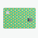 Summer Green and Gold v1 - Premium Protective Decal Skin-Kit for the Apple Credit Card