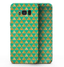 Summer Green and Gold v1 - Samsung Galaxy S8 Full-Body Skin Kit