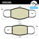 Summer Hoops v1 - Made in USA Mouth Cover Unisex Anti-Dust Cotton Blend Reusable & Washable Face Mask with Adjustable Sizing for Adult or Child