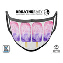 Summer Mode Ice Cream v10 - Made in USA Mouth Cover Unisex Anti-Dust Cotton Blend Reusable & Washable Face Mask with Adjustable Sizing for Adult or Child