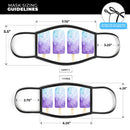 Summer Mode Ice Cream v11 - Made in USA Mouth Cover Unisex Anti-Dust Cotton Blend Reusable & Washable Face Mask with Adjustable Sizing for Adult or Child