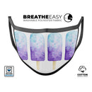 Summer Mode Ice Cream v11 - Made in USA Mouth Cover Unisex Anti-Dust Cotton Blend Reusable & Washable Face Mask with Adjustable Sizing for Adult or Child