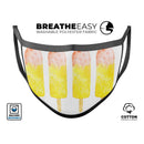Summer Mode Ice Cream v12 - Made in USA Mouth Cover Unisex Anti-Dust Cotton Blend Reusable & Washable Face Mask with Adjustable Sizing for Adult or Child
