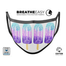 Summer Mode Ice Cream v3 - Made in USA Mouth Cover Unisex Anti-Dust Cotton Blend Reusable & Washable Face Mask with Adjustable Sizing for Adult or Child