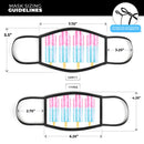 Summer Mode Ice Cream v4 - Made in USA Mouth Cover Unisex Anti-Dust Cotton Blend Reusable & Washable Face Mask with Adjustable Sizing for Adult or Child