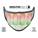 Summer Mode Ice Cream v8 - Made in USA Mouth Cover Unisex Anti-Dust Cotton Blend Reusable & Washable Face Mask with Adjustable Sizing for Adult or Child