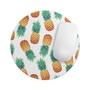 Summer Pineapple Seamless v1// WaterProof Rubber Foam Backed Anti-Slip Mouse Pad for Home Work Office or Gaming Computer Desk