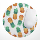 Summer Pineapple Seamless v1// WaterProof Rubber Foam Backed Anti-Slip Mouse Pad for Home Work Office or Gaming Computer Desk