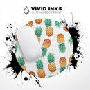 Summer Pineapple Seamless v1// WaterProof Rubber Foam Backed Anti-Slip Mouse Pad for Home Work Office or Gaming Computer Desk