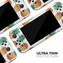 Summer Pineapple Seamless v1 // Skin Decal Wrap Kit for Nintendo Switch Console & Dock, Joy-Cons, Pro Controller, Lite, 3DS XL, 2DS XL, DSi, or Wii - Vinyl Skin Wrap for Nintendo Switch 2, OLED, Lite, Pro Controller, Wii & Classic Handhelds