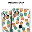 Summer Pineapple Seamless v1 - Protective Skin Wrap & Decal – Compatible with iPhone SE to iPhone 17 Pro Max (All Models)