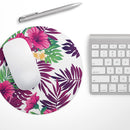 Summer Pineapple Seamless v2// WaterProof Rubber Foam Backed Anti-Slip Mouse Pad for Home Work Office or Gaming Computer Desk