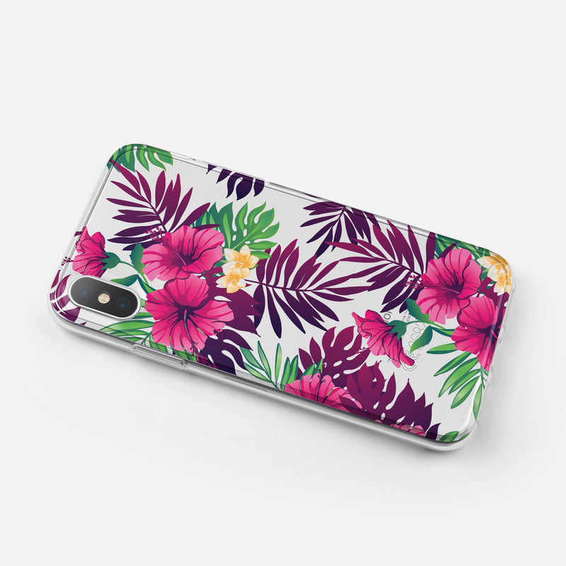 Summer Pineapple Seamless v2 - Crystal Clear Hard Case for the iPhone XS MAX, XS & More (ALL AVAILABLE)