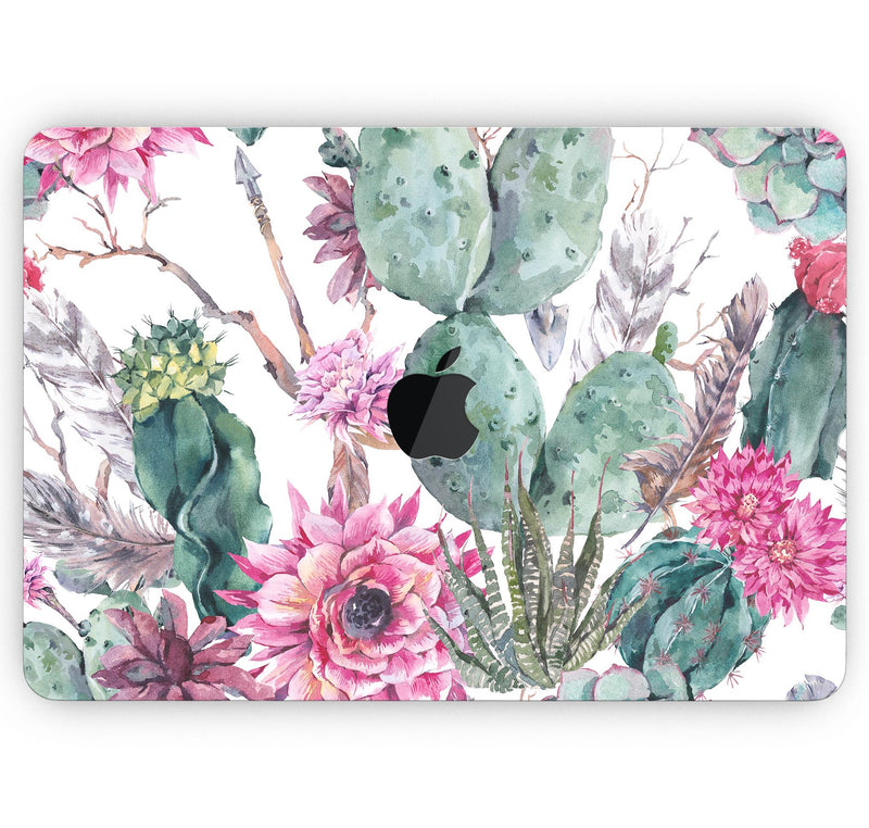 Summer Watercolor Floral v2 - Skin Decal Wrap Kit Compatible with the Apple MacBook Pro, Pro with Touch Bar or Air (11", 12", 13", 15" & 16" - All Versions Available)
