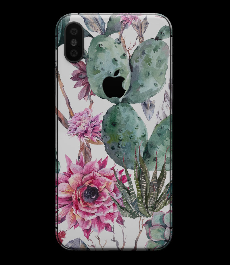 Summer Watercolor Floral v2 - iPhone XS MAX, XS/X, 8/8+, 7/7+, 5/5S/SE Skin-Kit (All iPhones Available)