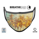 Sun-Kissed Day V2 - Made in USA Mouth Cover Unisex Anti-Dust Cotton Blend Reusable & Washable Face Mask with Adjustable Sizing for Adult or Child