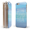 Sun Sand Sea iPhone 6/6s or 6/6s Plus 2-Piece Hybrid INK-Fuzed Case
