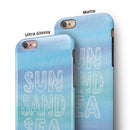 Sun Sand Sea iPhone 6/6s or 6/6s Plus 2-Piece Hybrid INK-Fuzed Case