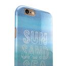 Sun Sand Sea iPhone 6/6s or 6/6s Plus 2-Piece Hybrid INK-Fuzed Case