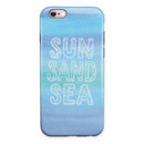 Sun Sand Sea iPhone 6/6s or 6/6s Plus 2-Piece Hybrid INK-Fuzed Case