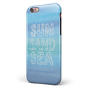 Sun Sand Sea iPhone 6/6s or 6/6s Plus 2-Piece Hybrid INK-Fuzed Case