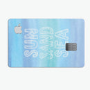 Sun Sand Sea - Premium Protective Decal Skin-Kit for the Apple Credit Card