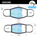 Sun Sand Sea - Made in USA Mouth Cover Unisex Anti-Dust Cotton Blend Reusable & Washable Face Mask with Adjustable Sizing for Adult or Child