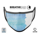 Sun Sand Sea - Made in USA Mouth Cover Unisex Anti-Dust Cotton Blend Reusable & Washable Face Mask with Adjustable Sizing for Adult or Child