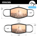 Sunny Blur Empire State - Made in USA Mouth Cover Unisex Anti-Dust Cotton Blend Reusable & Washable Face Mask with Adjustable Sizing for Adult or Child