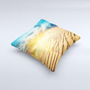 Sunny Day Desert ink-Fuzed Decorative Throw Pillow