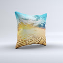 Sunny Day Desert ink-Fuzed Decorative Throw Pillow