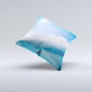 Sunny Day Waves Ink-Fuzed Decorative Throw Pillow