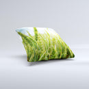 Sunny Wheat Field ink-Fuzed Decorative Throw Pillow