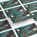 Swirling Dark Acrylic Marble - Premium Protective Decal Skin-Kit for the Apple Credit Card