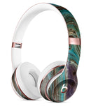 Swirling Dark Acrylic Marble Full-Body Skin Kit for the Beats by Dre Solo 3 Wireless Headphones