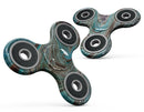 Swirling Dark Acrylic Marble Full-Body Fidget Spinner Skin-Kit