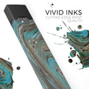 Swirling Dark Acrylic Marble - Premium Decal Protective Skin-Wrap Sticker compatible with the Juul Labs vaping device
