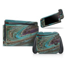 Swirling Dark Acrylic Marble // Skin Decal Wrap Kit for Nintendo Switch Console & Dock, Joy-Cons, Pro Controller, Lite, 3DS XL, 2DS XL, DSi, or Wii - Vinyl Skin Wrap for Nintendo Switch 2, OLED, Lite, Pro Controller, Wii & Classic Handhelds