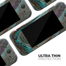 Swirling Dark Acrylic Marble // Skin Decal Wrap Kit for Nintendo Switch Console & Dock, Joy-Cons, Pro Controller, Lite, 3DS XL, 2DS XL, DSi, or Wii - Vinyl Skin Wrap for Nintendo Switch 2, OLED, Lite, Pro Controller, Wii & Classic Handhelds