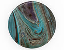 Swirling Dark Acrylic Marble - Skin Kit for PopSockets and other Smartphone Extendable Grips & Stands