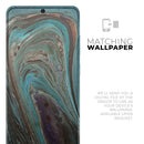 Swirling Dark Acrylic Marble - Premium Vinyl Skin Decal for Samsung Galaxy S25 Ultra, S24, S23, S22 & All Galaxy S Models