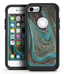 Swirling Dark Acrylic Marble - iPhone 7 or 8 OtterBox Case & Skin Kits
