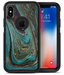 Swirling Dark Acrylic Marble - iPhone X OtterBox Case & Skin Kits