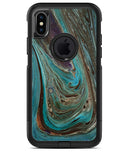 Swirling Dark Acrylic Marble - iPhone X OtterBox Case & Skin Kits