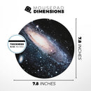 Swirling Glowing Starry Galaxy// WaterProof Rubber Foam Backed Anti-Slip Mouse Pad for Home Work Office or Gaming Computer Desk