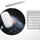 Swirling Glowing Starry Galaxy// WaterProof Rubber Foam Backed Anti-Slip Mouse Pad for Home Work Office or Gaming Computer Desk