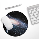 Swirling Glowing Starry Galaxy// WaterProof Rubber Foam Backed Anti-Slip Mouse Pad for Home Work Office or Gaming Computer Desk
