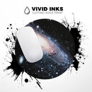 Swirling Glowing Starry Galaxy// WaterProof Rubber Foam Backed Anti-Slip Mouse Pad for Home Work Office or Gaming Computer Desk