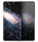 Swirling Glowing Starry Galaxy - Premium Vinyl Skin Decal for Samsung Galaxy S25 Ultra, S24, S23, S22 & All Galaxy S Models