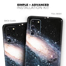 Swirling Glowing Starry Galaxy - Premium Vinyl Skin Decal for Samsung Galaxy S25 Ultra, S24, S23, S22 & All Galaxy S Models